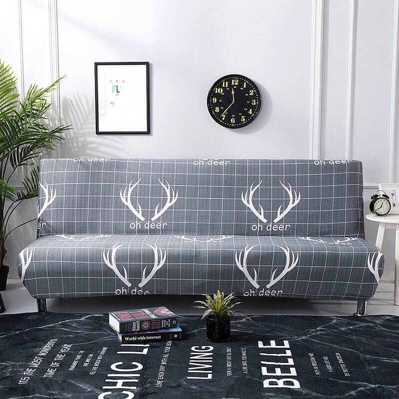 Fashion Printing Armless Sofa Cover