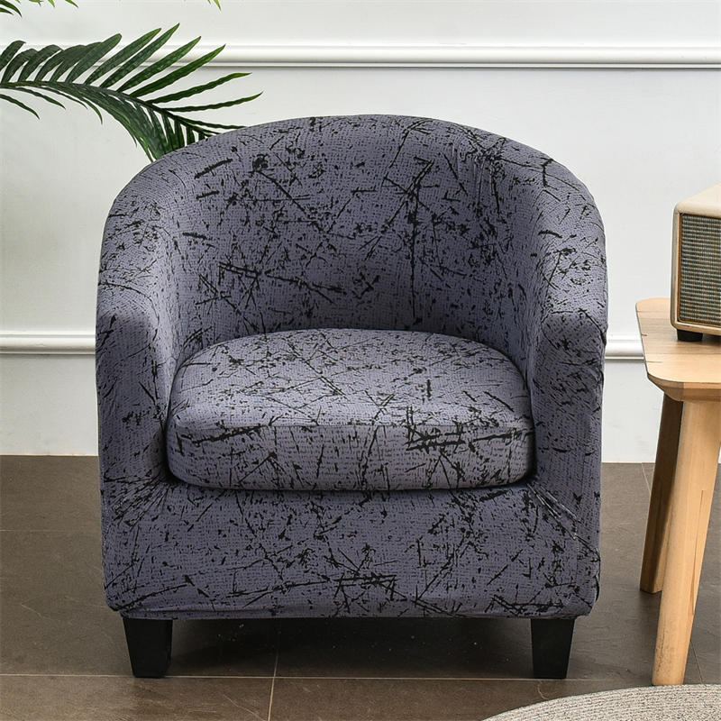 2 Piece Printed Club Chair Slipcover