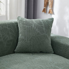 Jacquard Plush Thick Stretch Sectional Couch cover