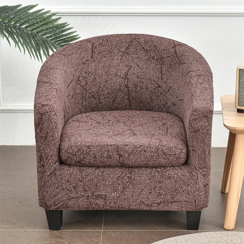 2 Piece Printed Club Chair Slipcover