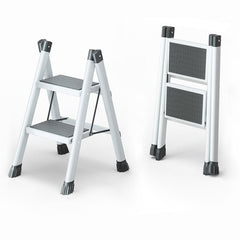 2/3 Step Ladder, Folding Ladders with Anti-Slip Pedal