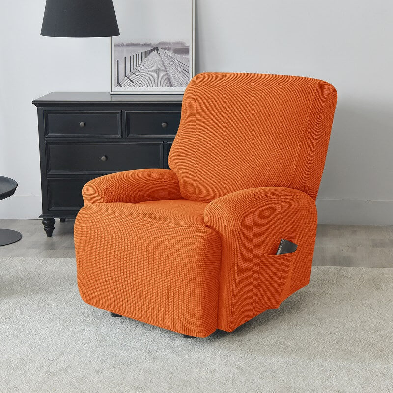 1/2/3/4 Seater Knitted Jacquard Recliner Chair Covers