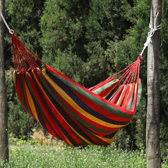 Canvas Cotton Garden Hammock with Carrying Bag