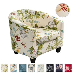 2 Piece Printed Club Chair Slipcover