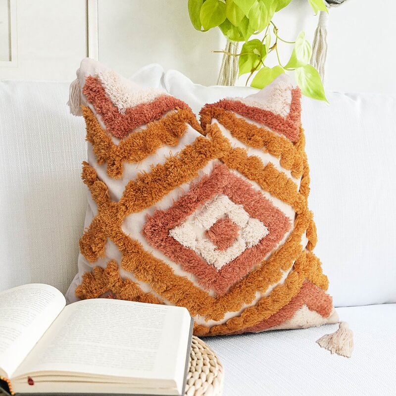 Boho Decorative Pillows & Pillow Covers for Bed Couch