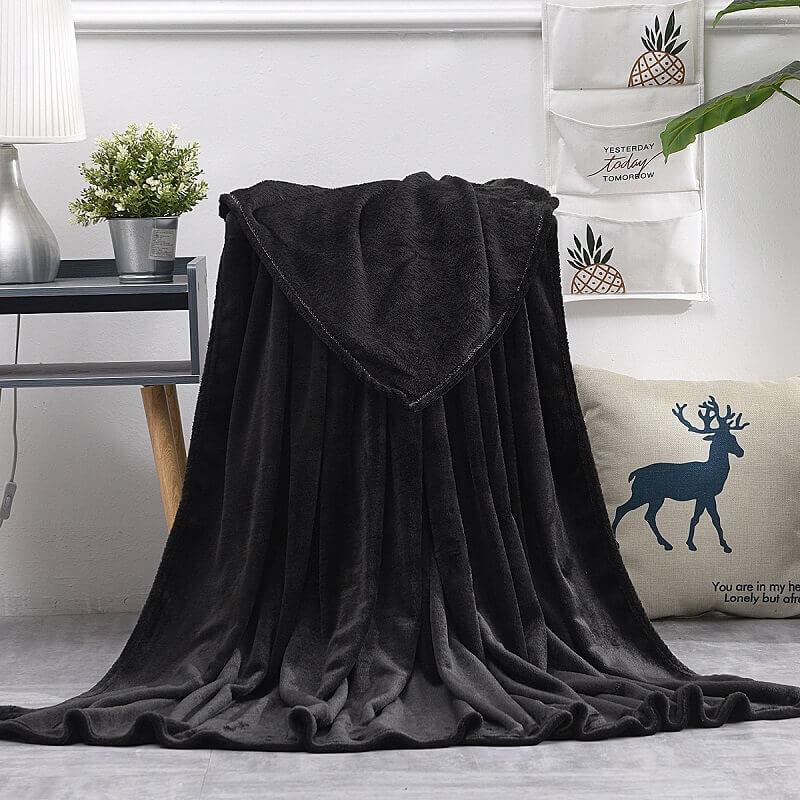 Flannel Fleece Blanket, Soft and Warm All Season Throw for Sofa,Bed,Living Room