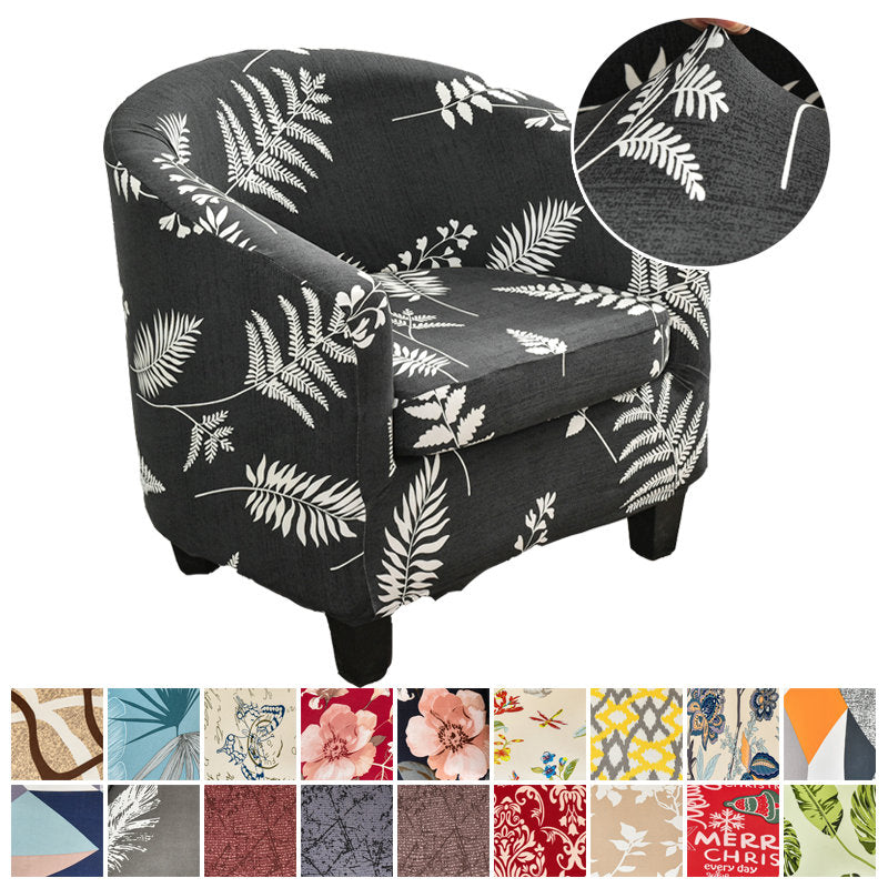 2 Piece Printed Club Chair Slipcover