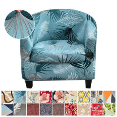 2 Piece Printed Club Chair Slipcover