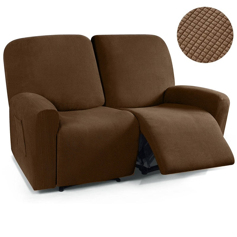 1/2/3/4 Seater Knitted Jacquard Recliner Chair Covers