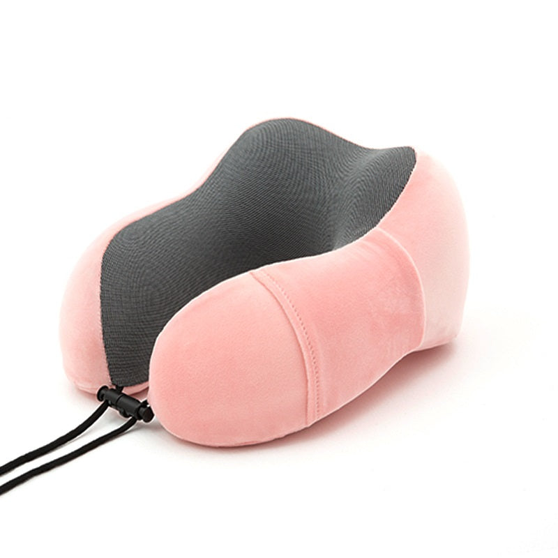 Adjustable Memory Foam Travel Pillow with Storage Bag