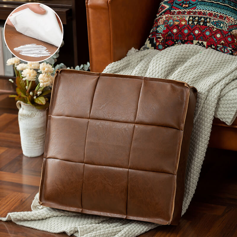 Floor Cushion - Leather Handle