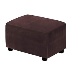 Velvet Rectangle Ottoman Slipcovers