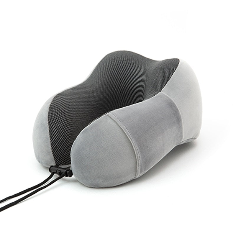 Adjustable Memory Foam Travel Pillow with Storage Bag