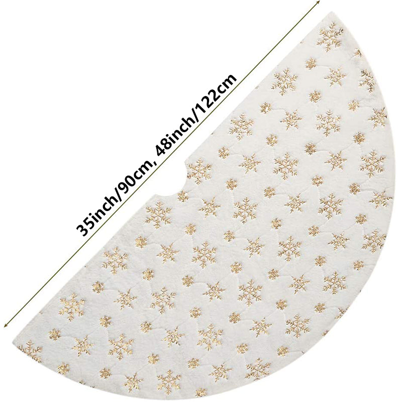 Plush Christmas Tree Skirt Size