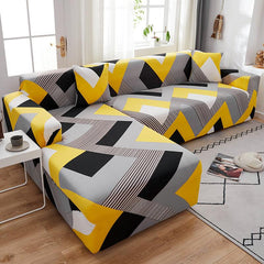 Stretch Printed Corner Sofa Cover| 20 Colors