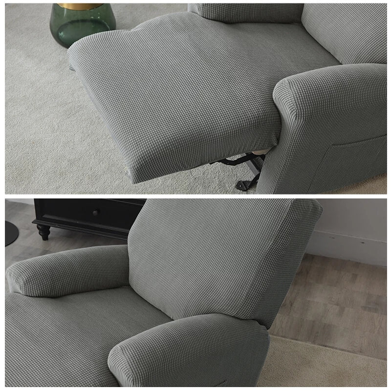 1/2/3/4 Seater Knitted Jacquard Recliner Chair Covers