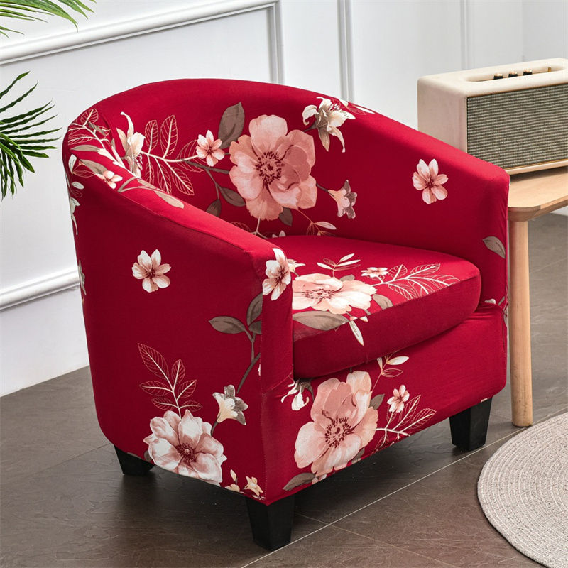 2 Piece Printed Club Chair Slipcover