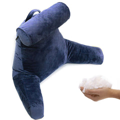Velvet Reading Pillow with Support Arms