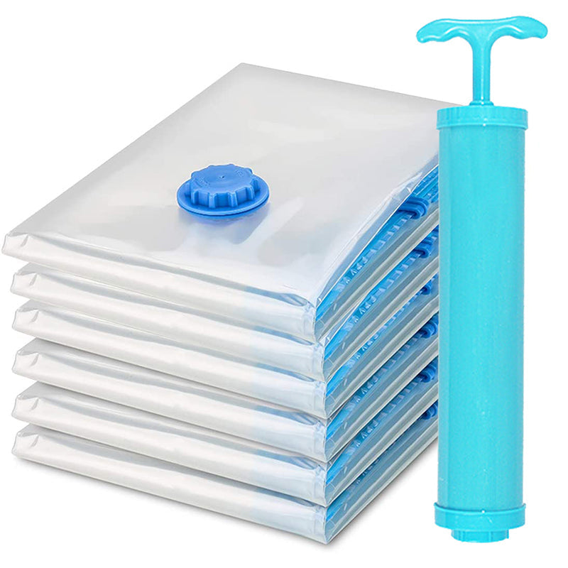 6 Pcs Large Vacuum Storage Bags, Space Saver