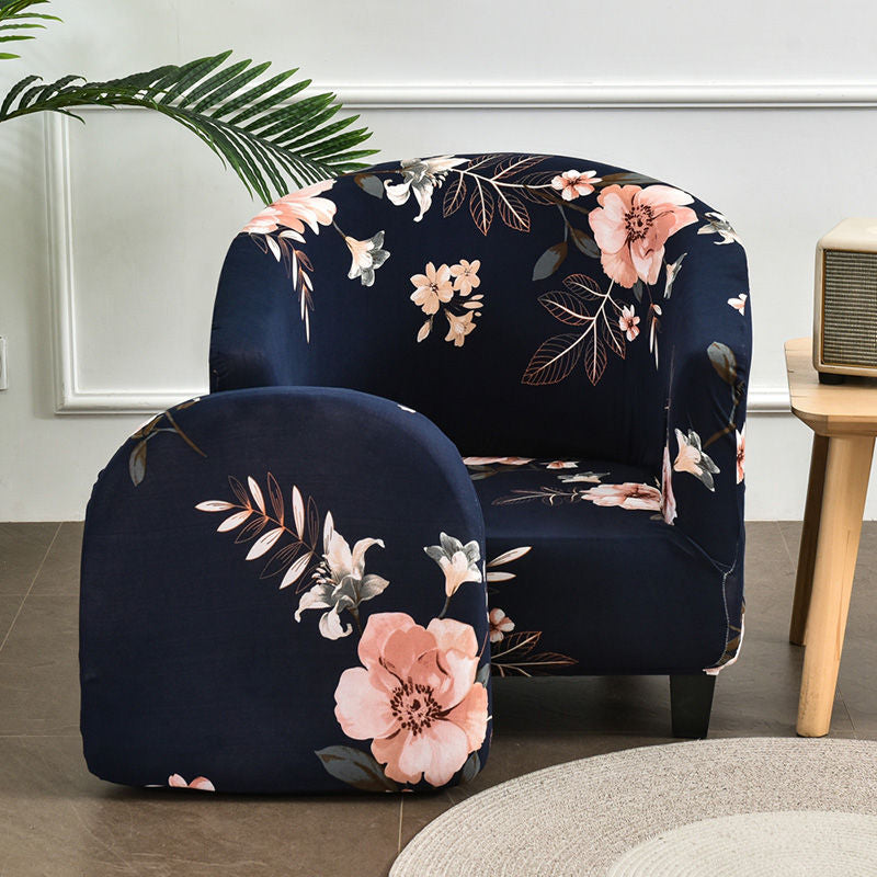 2 Piece Printed Club Chair Slipcover
