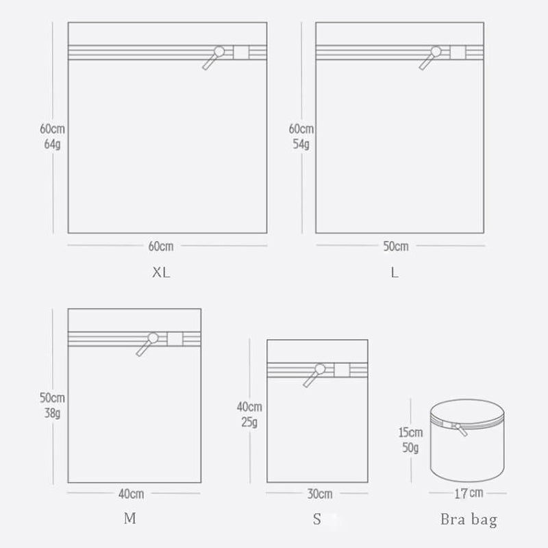 5 Pcs Mesh Laundry Bag for Delicates