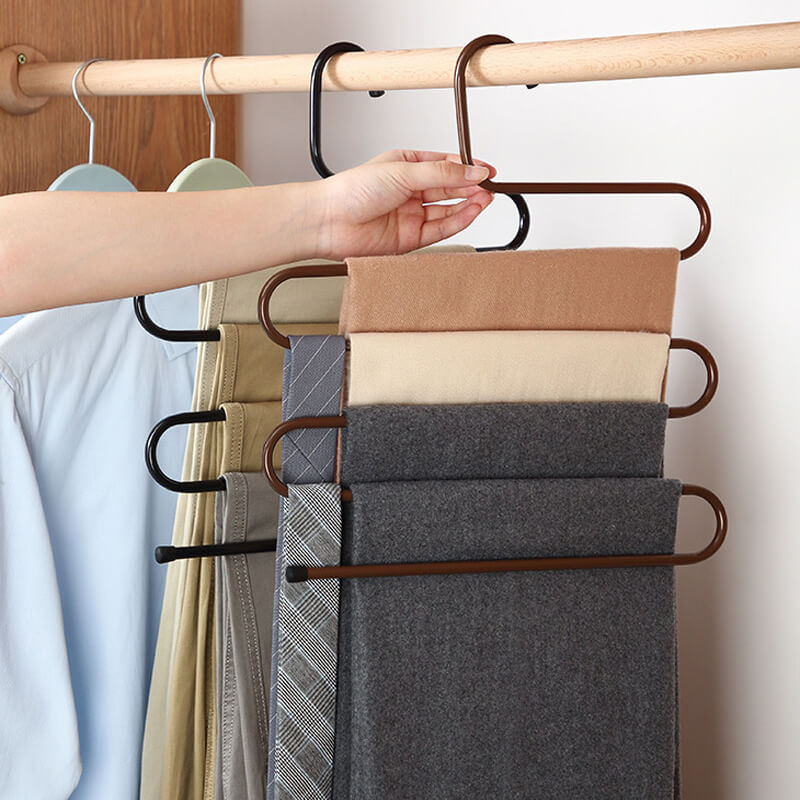 3 Pcs S-Type Pants Hangers Set