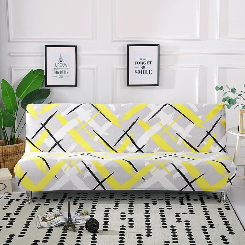 Fashion Printing Armless Sofa Cover