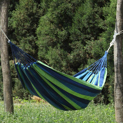 Canvas Cotton Garden Hammock with Carrying Bag