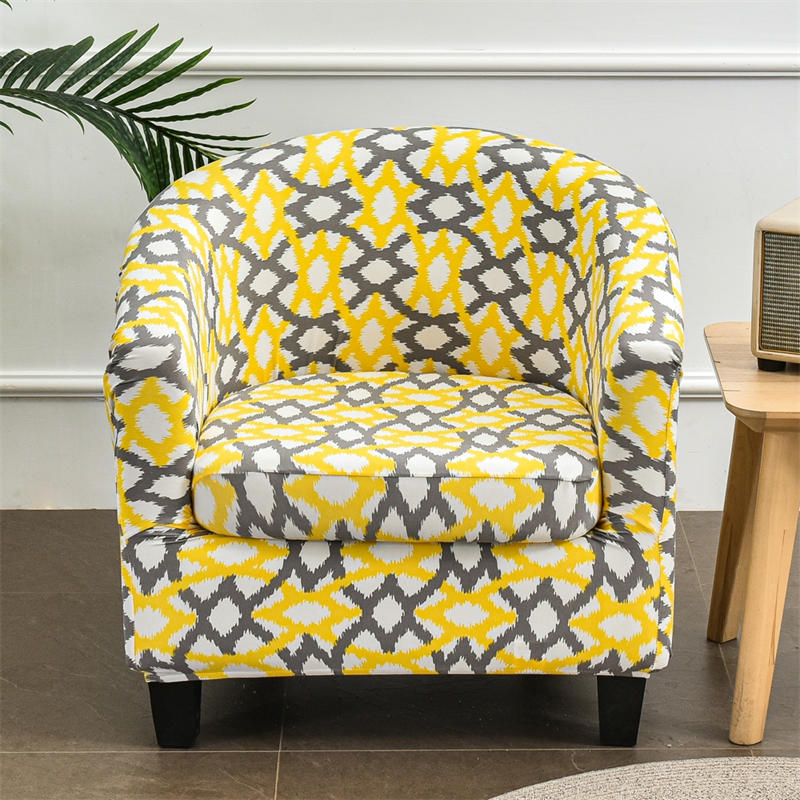 2 Piece Printed Club Chair Slipcover