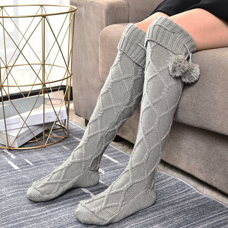 Women's Over Knee Knitted Thigh High Socks