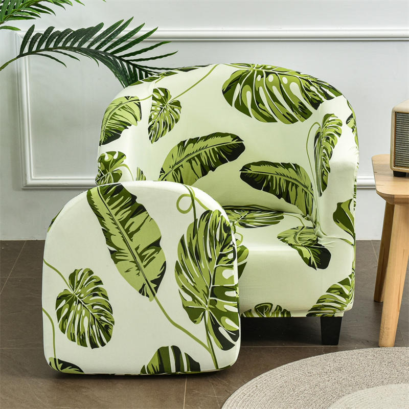 2 Piece Printed Club Chair Slipcover