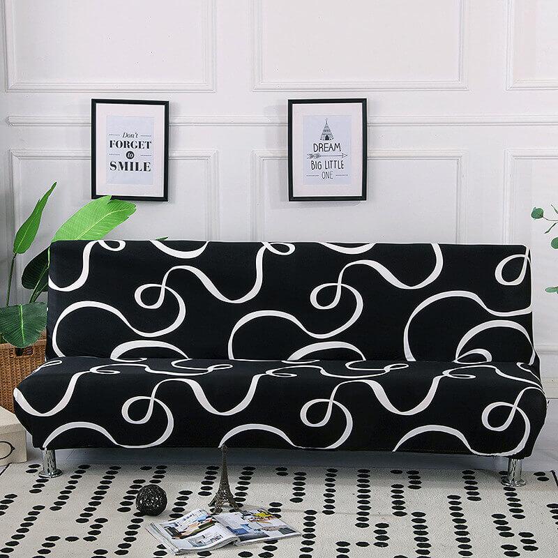 Fashion Printing Armless Sofa Cover