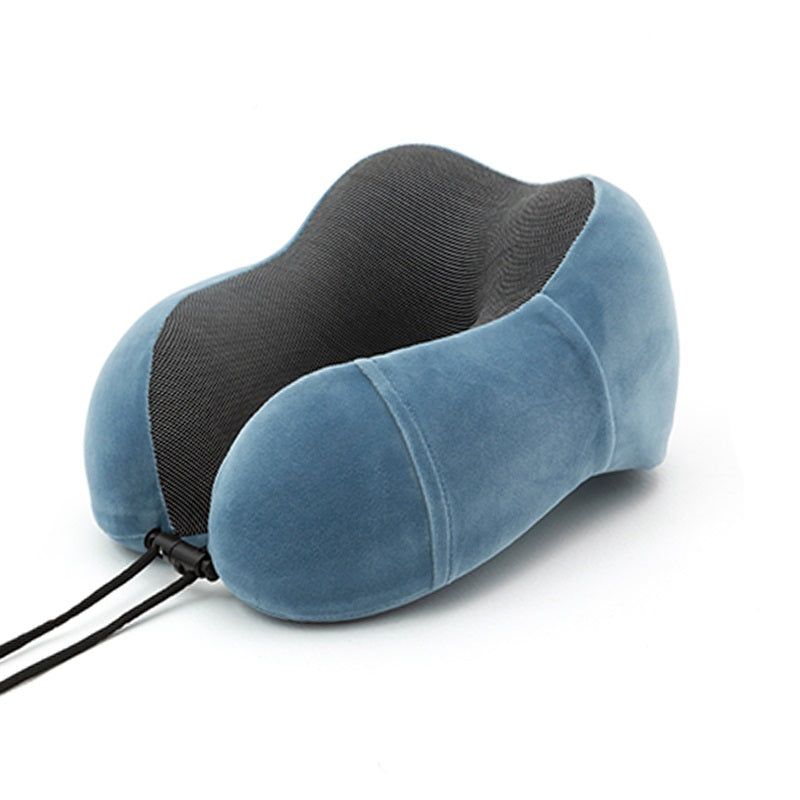 Adjustable Memory Foam Travel Pillow with Storage Bag