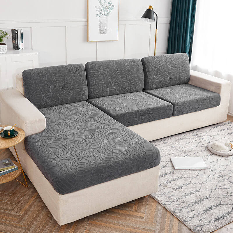 Water Resistant Jacquard Corner Sofa Seat Cushion Cover