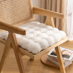 2Pcs Anti-slip Faux Fur Chair Cushions