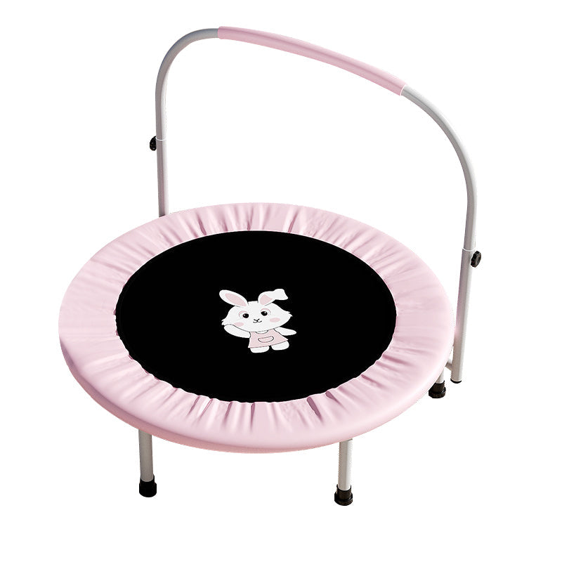 40inch Kids Trampoline, Foldable Rebounder with Adjustable Handle