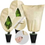 Reusable Plant Covers for Winter with Zipper Drawstring