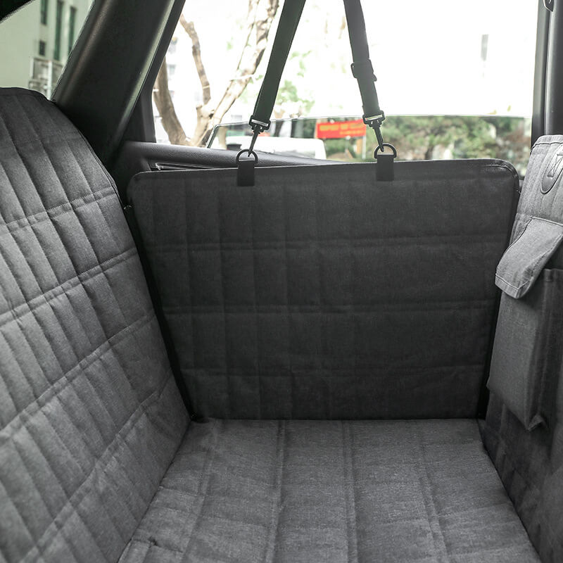 Waterproof Dog Car Seat Cover with Mesh Window