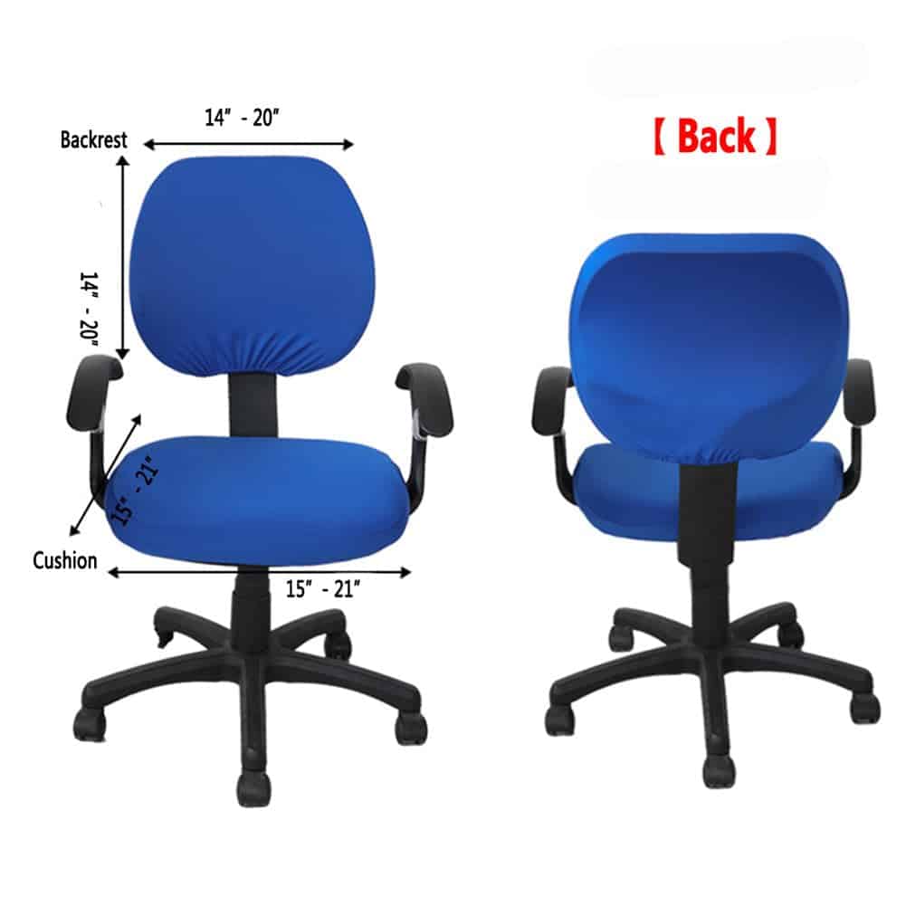 Computer Office Chair Cover - Protective & Stretchable Universal Chair Covers Stretch Rotating Chair Slipcover
