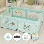 Baby Playpen for Toddlers with Mat and Ocean Balls
