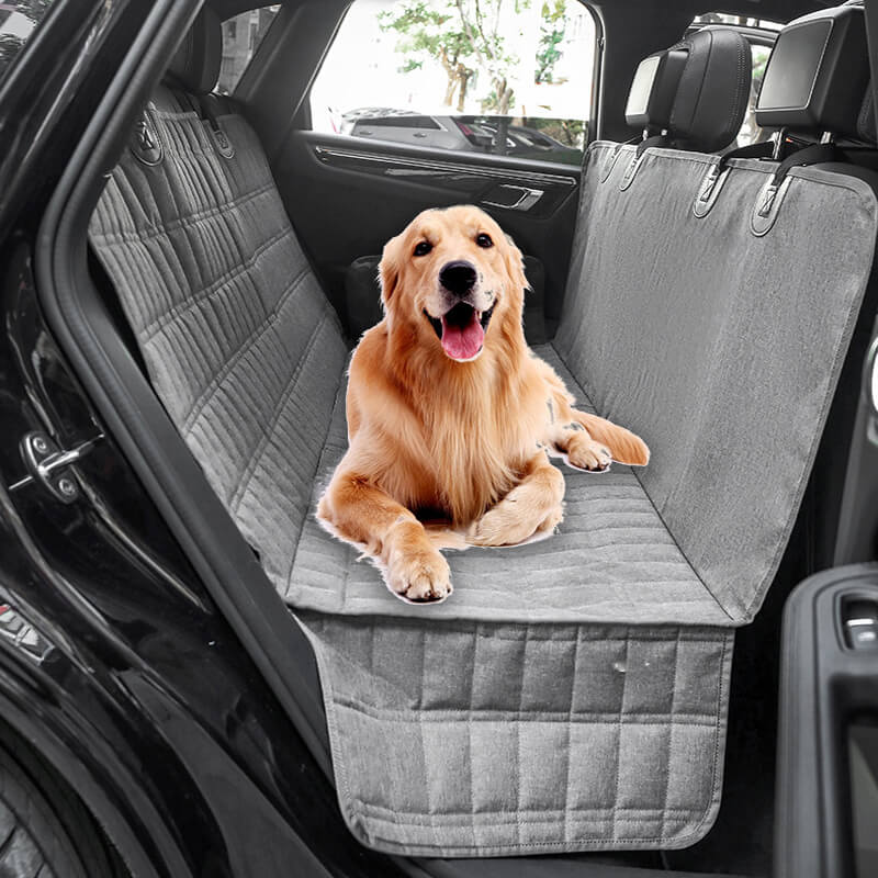 Waterproof Dog Car Seat Cover with Mesh Window