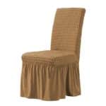 Dining Room Chair Covers with Long Skirt