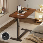 Adjustable Overbed Table with Hidden Wheels