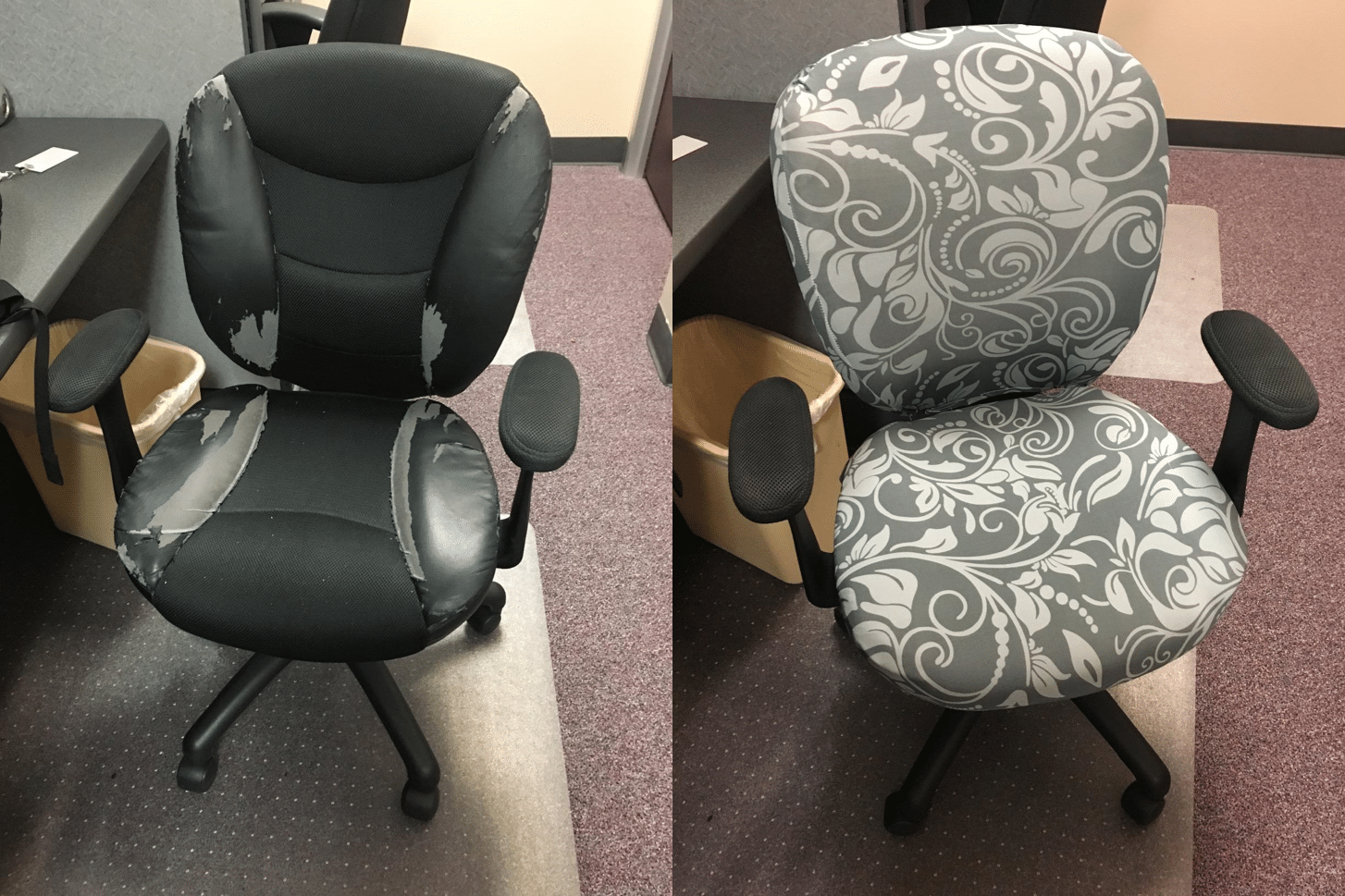 Computer Office Chair Cover - Protective & Stretchable Universal Chair Covers Stretch Rotating Chair Slipcover