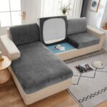 Velvet Stretch Couch Cushion Cover
