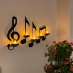 Metal Wall Candle Holder Sconce Set