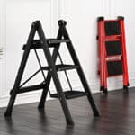 2/3 Step Ladder, Folding Ladders with Anti-Slip Pedal
