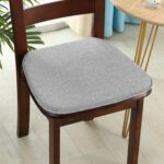 Linen Dining Chair Cushions with Ties