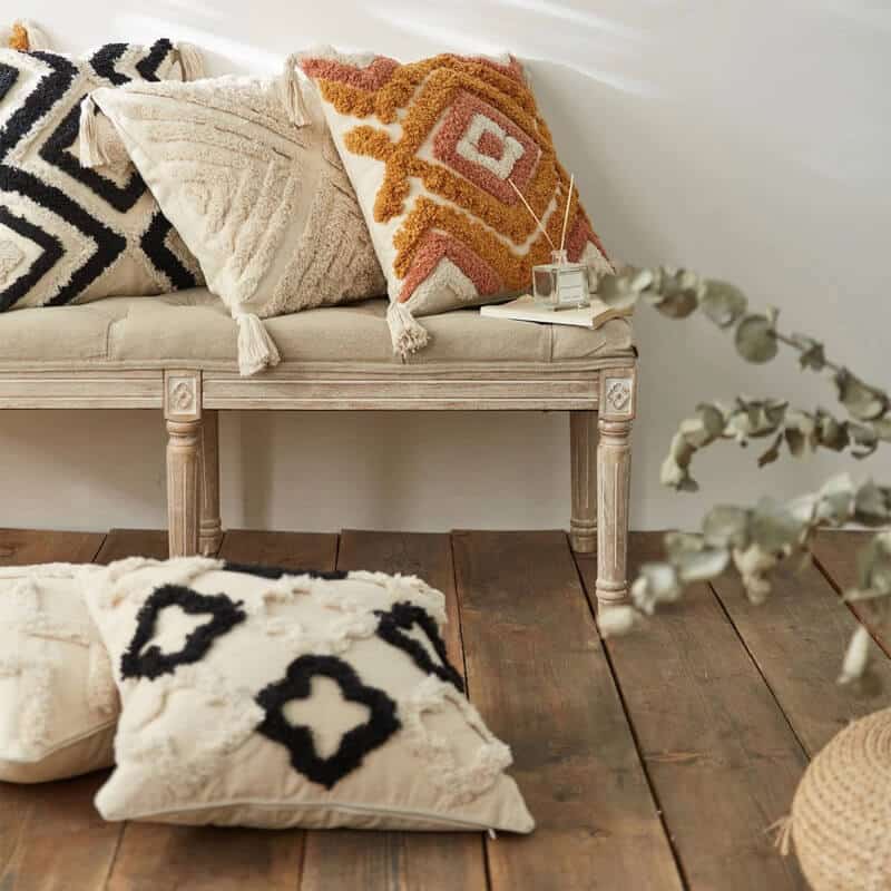 Boho Decorative Pillows & Pillow Covers for Bed Couch