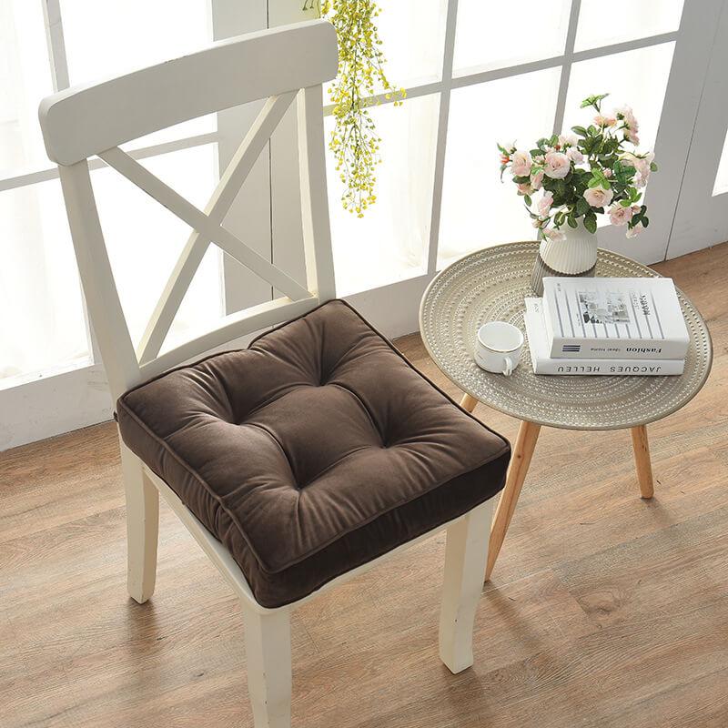 chair cushions-brown